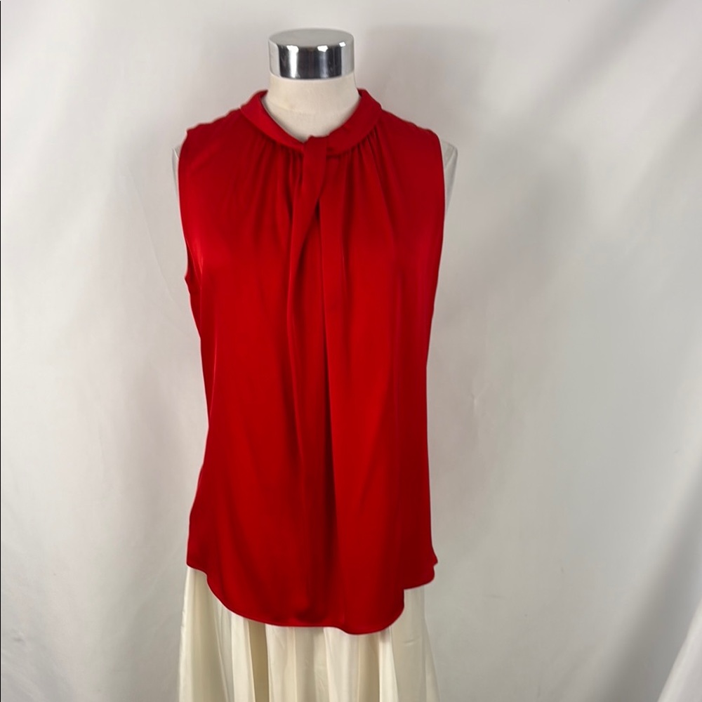 Hugo Boss Red Twist Neck Tank Top